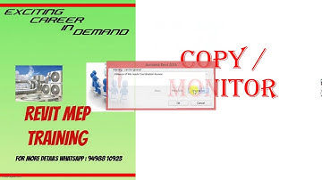 03 Revit MEP Copy monitor