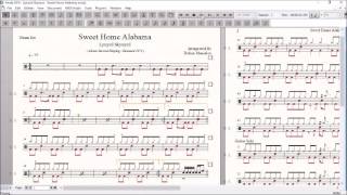 Drum Score World (Sample) - Lynyrd Skynyrd - Sweet Home Alabama
