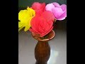 Diy old shopping bag rose flower/ How to make rose flower by shopping bag