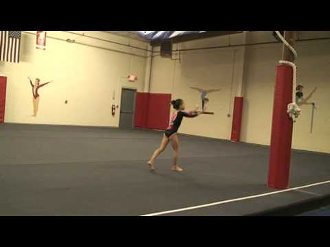 action gymnastics Alexis 8 year old level 5