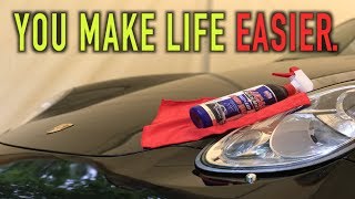 LUCAS OIL SPEED WAX QUICK DETAILER ON A PORSCHE 987 S