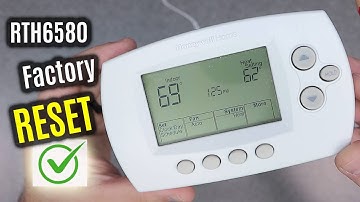 Honeywell HOME RTH6580WF | HOW to Factory RESET | Restore DEFAULT Settings