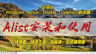 总结一下:Alist全平台安装方法(Windows,Linux,Docker,Openwrt路由器)和基本使用方法(在线观看,快速下载,海报墙,全终端观看方法)