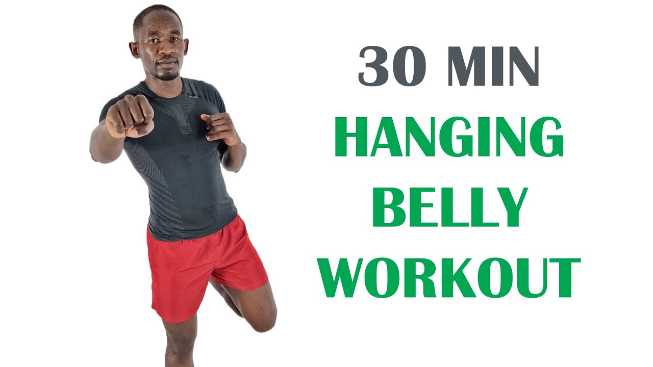 30 MINUTE SIMPLE JOGGING IN PLACE WORKOUT FOR A HANGING BELLY 