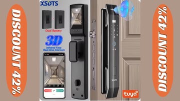 Tuya 3D Face Real-time Intercom Smart Door Lock Security Camera Intelligent Fingerprint Password