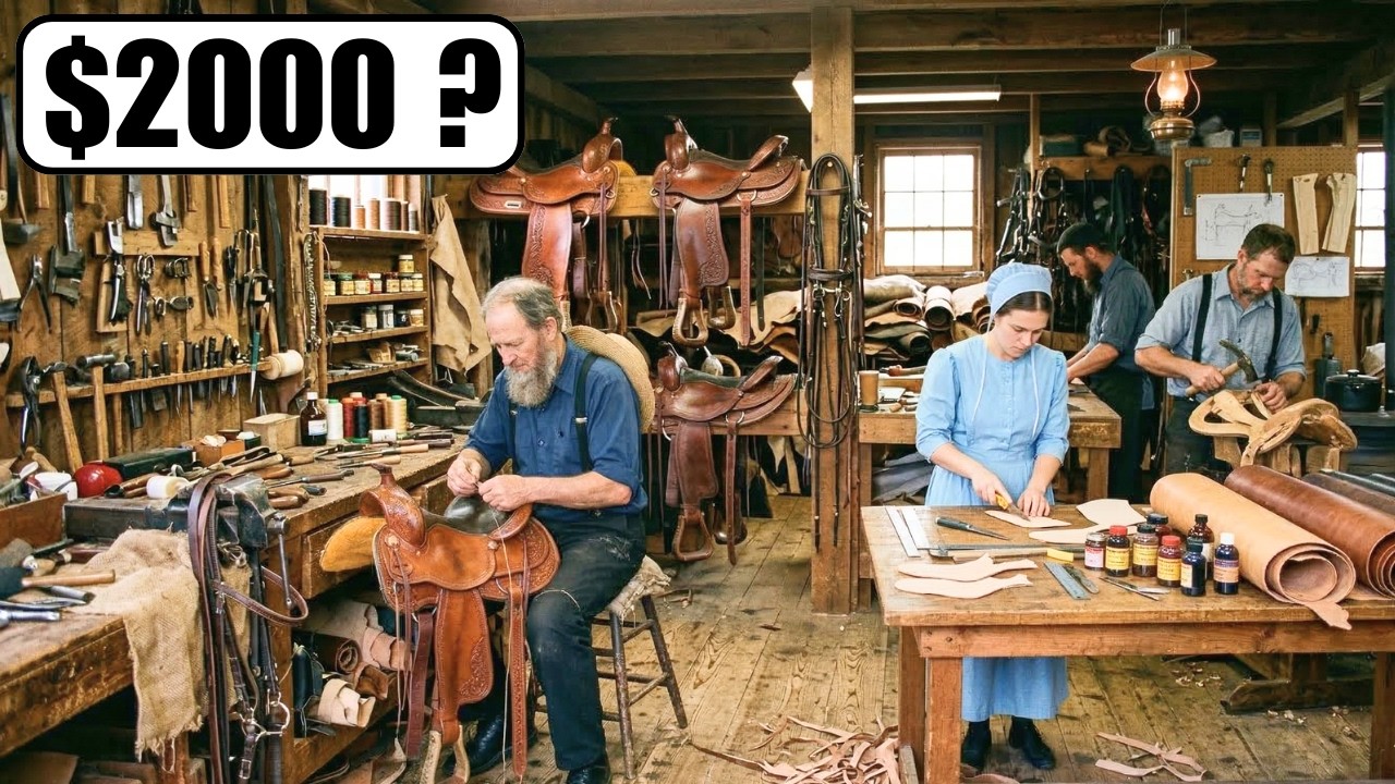 Why Amish Saddles Cost $2,000…Inside the Amish Workshops Making Saddles by Hand
