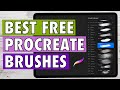 The BEST FREE Procreate brushes! Ultimate Guide - MUST WATCH!