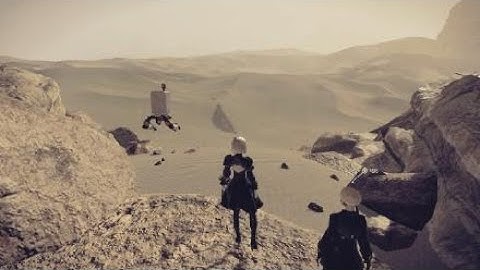 NieR:Automata Walkthrough part 4 DESERT EXPLORING