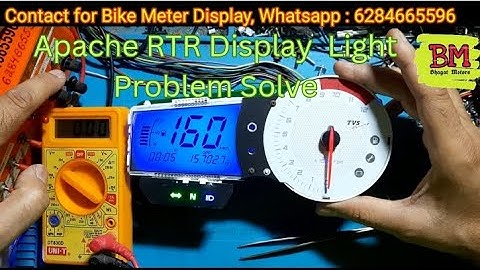 Apache RTR display light problem| Apache meter problem