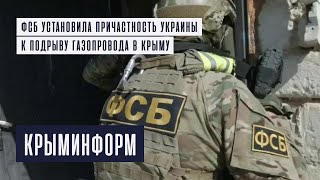 ФСБ установила причастность Украины к подрыву газопровода в Крыму