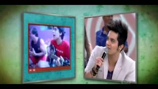 Luan Santana falando sobre época de escola no encontro com Fátima Bernardes.[05/04/13]