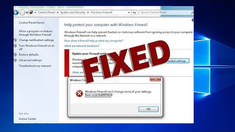 How To Fix Windows Firewall Error 0x80070424