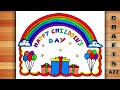 Childrens Day Poster | Children's Day Drawing | Children's Day Poster Drawing | Childrens Day Chart