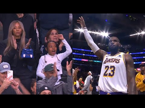 LeBron James brings up 40,000 points with sweet layup vs Nuggets 🙌