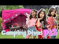 Camping Divas Part 3 - *SCARY* Backyard Glamping Vlog : #campyoutube #withme | GEM Sisters