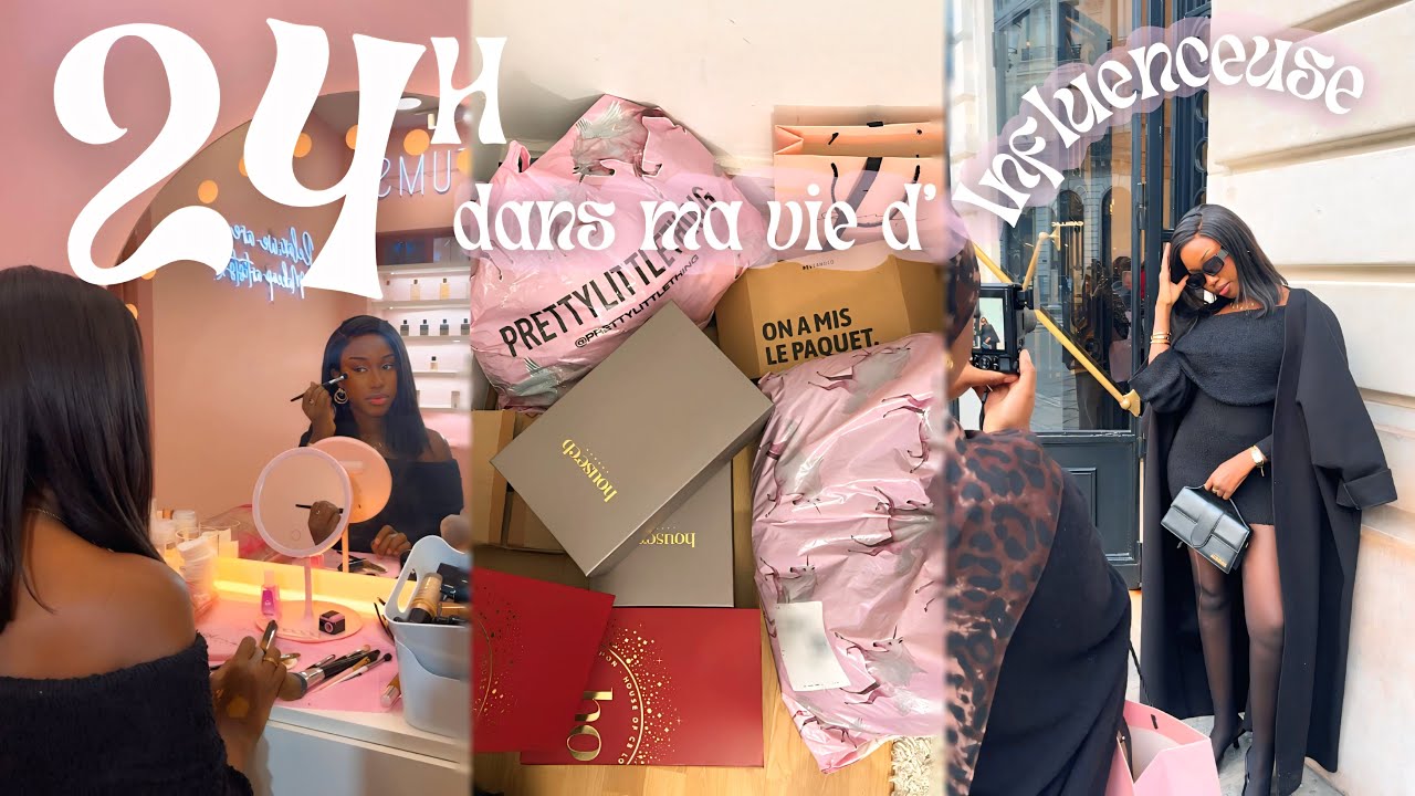 24H DANS MA VIE D’INFLUENCEUSE 🎀 (Collabs, rdv pro, journées contenu & haul)