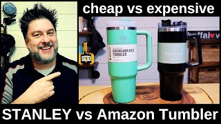 Stanley Cup vs Amazon recommended tumbler. expensive $35 tumbler vs cheap $10 tumbler [564]