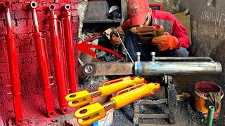 How Hydraulic Cylinder and Jacks are Manufactured From Large Steel Tube || Honing & Machining