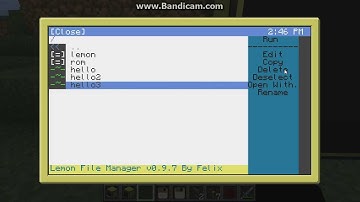 Minecraft: ComputerCraft - File Manager