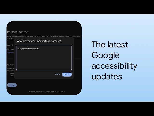 What’s New in Google Accessibility | Episode 12