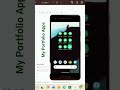 Portfolio Apps😊 #android #androidapp #technology #tech #smartphone #coding #viral #programming