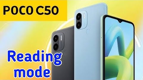 How To Reading Mode Setting Inow To Enable Reading Mode In Poco C50, How To Use Eyepro In Poco C50,