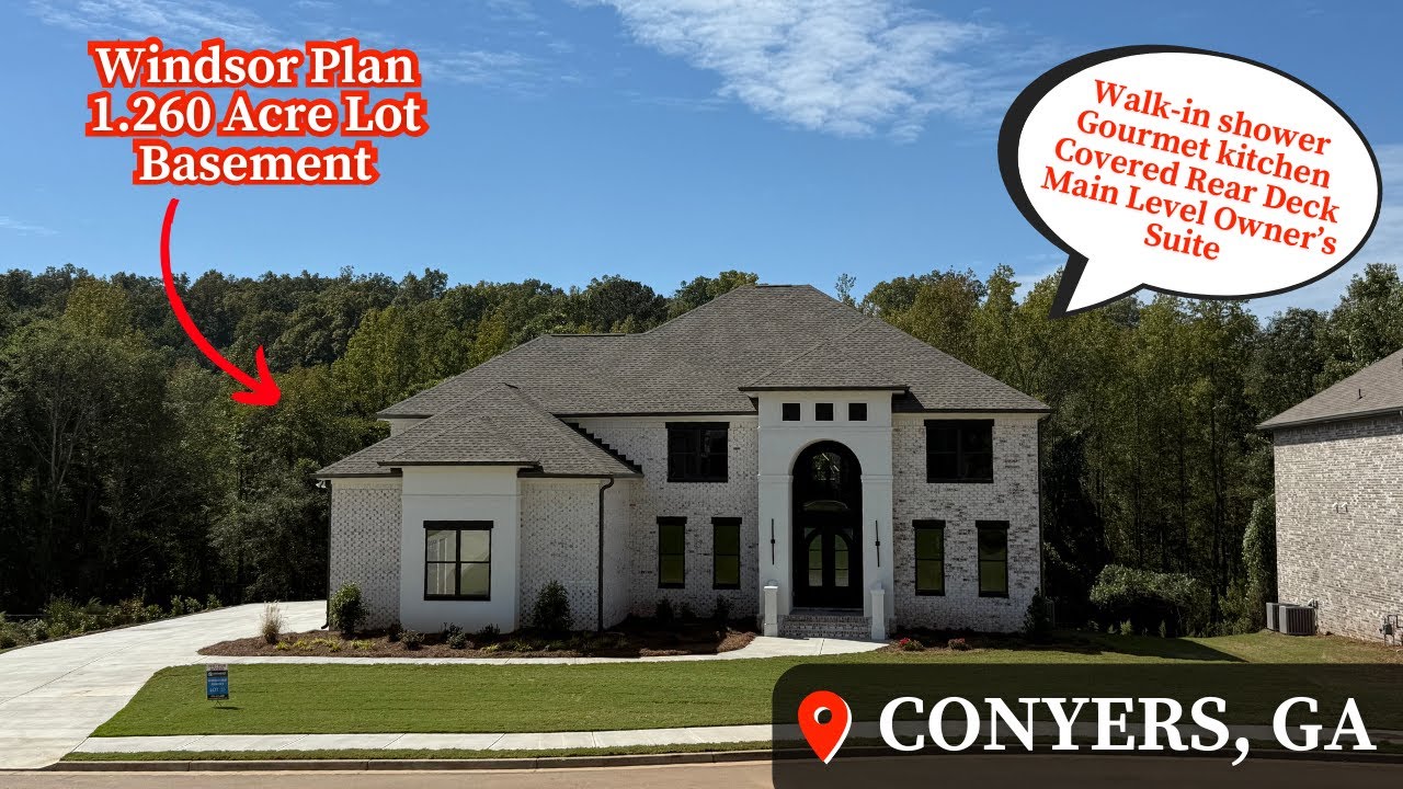 Жизнь в Коньерсе, Джорджия | Праймери-он-Мэйн | Редкая находка | Обзор дома | План Виндзора | Нов...