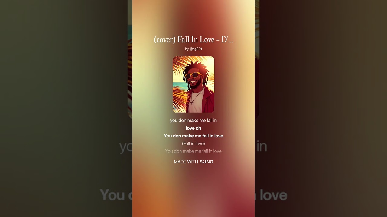 (кавер) Fall In Love - D'Banj #bestcoversongs #reggae #vaporwave #dreampop @DBanjKingMufasa #ai