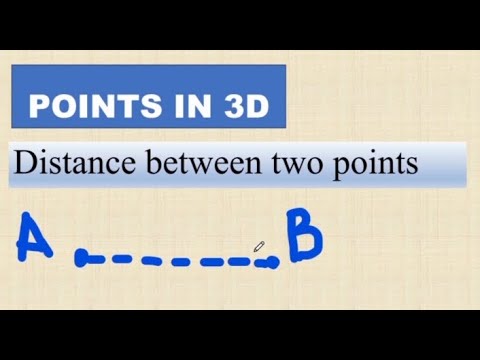 DISTANCE BETWEEN TWO POINTS - YouTube