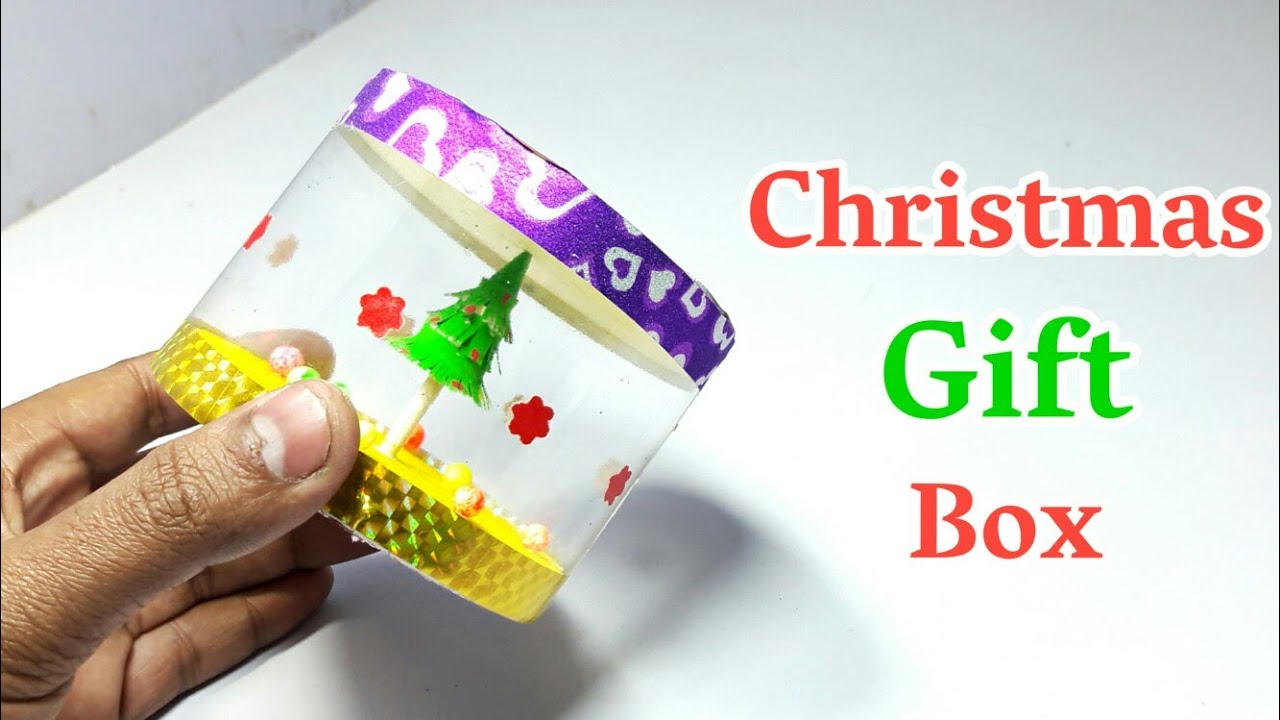 How To Make A Christmas Tree Gift Box | DIY Art And Craft | Christmas ...