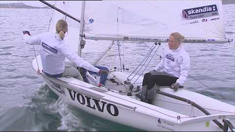 Downwind sailing and gybing tips from Sarah Ayton