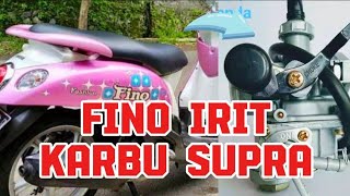 Fino Ganti Karbu | Cara Pasang Karbu Supra X Di Yamaha Fino | Fino Karbu Grand.