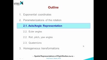Lecture 2 - 2.1: Axis/angle Representation (Robotics UTEC 2018-1)