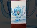 #painting by #theartofunnati #cup #kettle #ytshorts #viral #trend #bihari #flowers #diy #paint