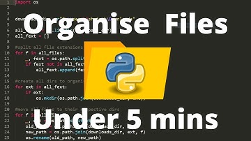 Organize Files Using Python under 5 Minutes