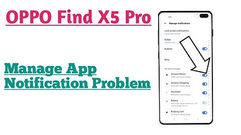 OPPO Find X5 Pro || How To Solve App Notification Problems