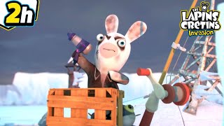 Attention, Dark Lapin est de retour ! | Les Lapins Crétins Invasion🐰 | Nouvelle compilation 2H | HD