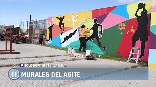 Mural en el Polideportivo de Villa Clelia