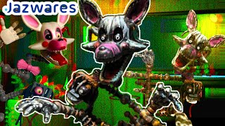 Fnaf Jazzwares Phantom Mangle Custom Action Figure Review Painting Fnaf Custom Action Figures