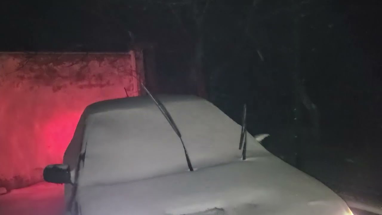 Снегопад усиливается. Метель после обледенения 18.02. Snowfall intensifies. Blizzard after icing