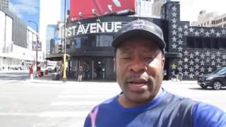 Kevin Grace outside of 1st Avenue niteclub where Purple Rain was filmed