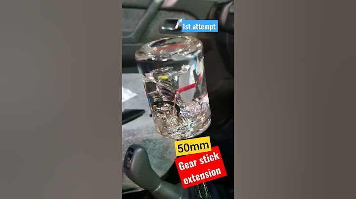 EPOXY Clear gear stick knob & 50mm extension