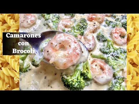 CAMARONES CON BROCOLI EN SALSA ALFREDO R Pida F Cil Y Deliciosa Hqdefault