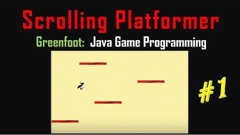 Greenfoot #14 - Platformer Game - Part 1 - Jumping and Falling, Gravity, Platforms
