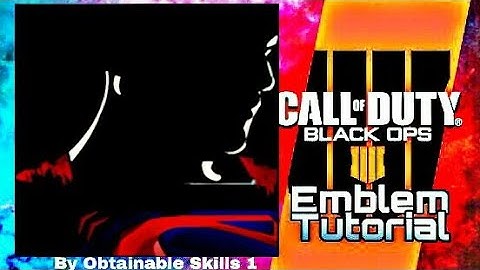 Call of Duty Black Ops 4 Cod Bo4 (Superman) Easy Emblem Tutorial