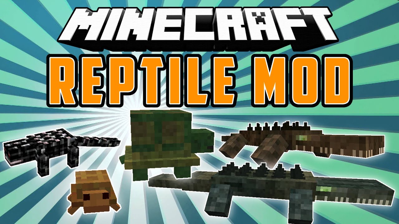 REPTILE MOD: Cocodrillos, Camaleones, Lagartijas, Tortugas - Minecraft Mod  /// - YouTube