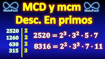 Mínimo común múltiplo y Máximo común divisor, EXPLICACIÓN COMPLETA
