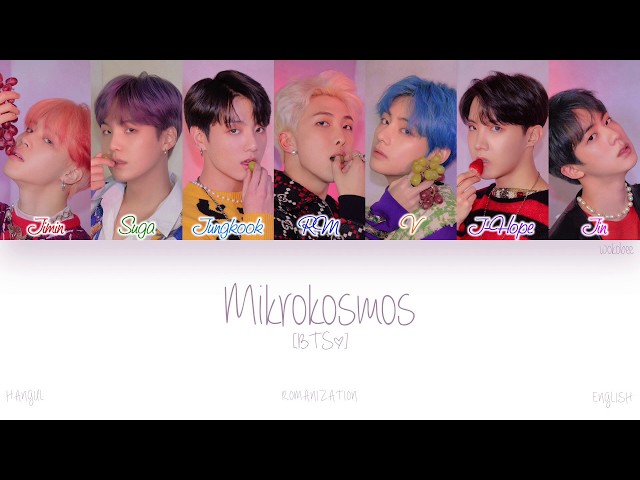 [HAN|ROM|ENG] BTS (방탄소년단) - Mikrokosmos (소우주) (Color Coded Lyrics) class=