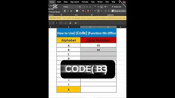 Use Code Function In Excel Short Video Trick 22 second #changetheway #motivation #tricks #exceltoh
