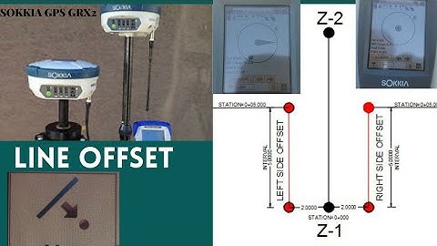 Line offset of sokkia gps grx2